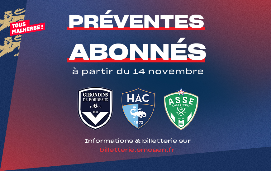 Bordeaux, HAC & ASSE : Profitez De La Prévente Abonnés | Infos Match ...