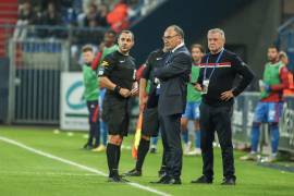 Thierry Bouille lors de la réception d'Amiens à d'Ornano il y a quelques semaines (2-1)