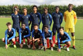 Destiné Jpanguy était dans le but de l'équipe de France U16 pour ce match de classement face à la Côte-d'Ivoire