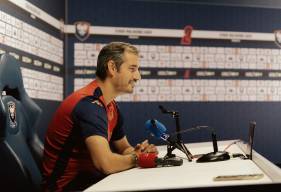 Nicolas Seube et Godson Kyeremeh ont pu s'exprimer devant la presse locale avant le deuxième match de la saison