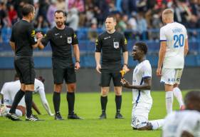 Aurélien Petit était au sifflet lors du match aller face à l'ESTAC au stade Michel d'Ornano