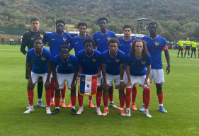 Léo Milliner et Tidiam Gomis sous les couleurs de l'Équipe de France avec la sélection U19