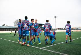 Les U17 Nationaux ont conforté leur place en tête du championnat en s'imposant face au FC Mantois (© Aaron Lemarchand)