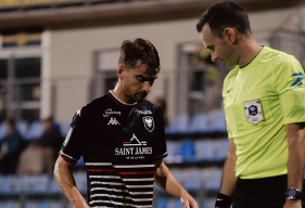 Eddy Rosier lors de la victoire du Stade Malherbe Caen sur la pelouse du FC Martigues