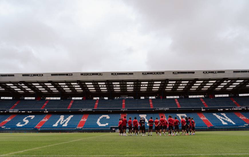 Les Caennais ont participé à une séance d'entraînement à huis-clos ce jeudi après-midi avant d'affronter l'AC Ajaccio