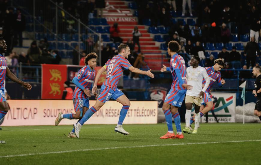 Romain Thomas avait réduit le score pour les Caenais juste avant la mi-temps de cette rencontre face à Rodez