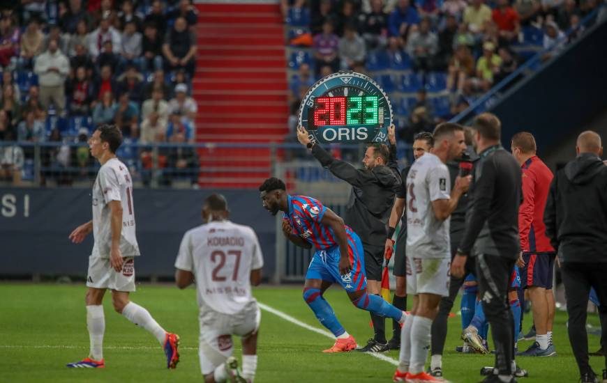 Alexandre Mendy est entré en jeu lors de la réception et du match nul face au FC Annecy il y a quinze jours à d'Ornano 