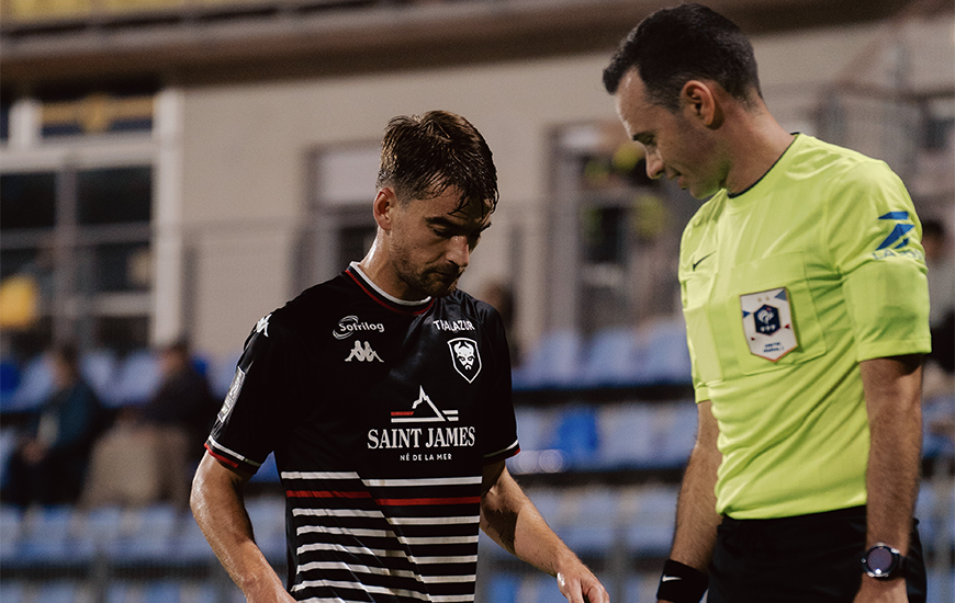 Eddy Rosier lors de la victoire du Stade Malherbe Caen sur la pelouse du FC Martigues